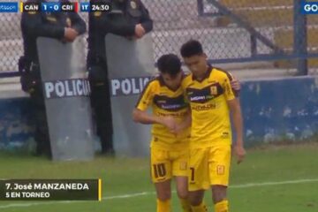 Gol de José Manzaneda en Sporting Cristal vs Cantolao en vivo | anotó el 1-0 en la Liga 1 | VIDEO | RMMD | FUTBOL-PERUANO